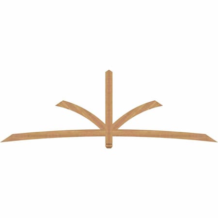 Ekena Millwork Davenport Timber Gable Bracket, Western Red Cedar, 108"W x 36"H x 1 1/2"D x 3 1/2"F, 8/12 Pitch GBW108X36X0204DAV00SWR